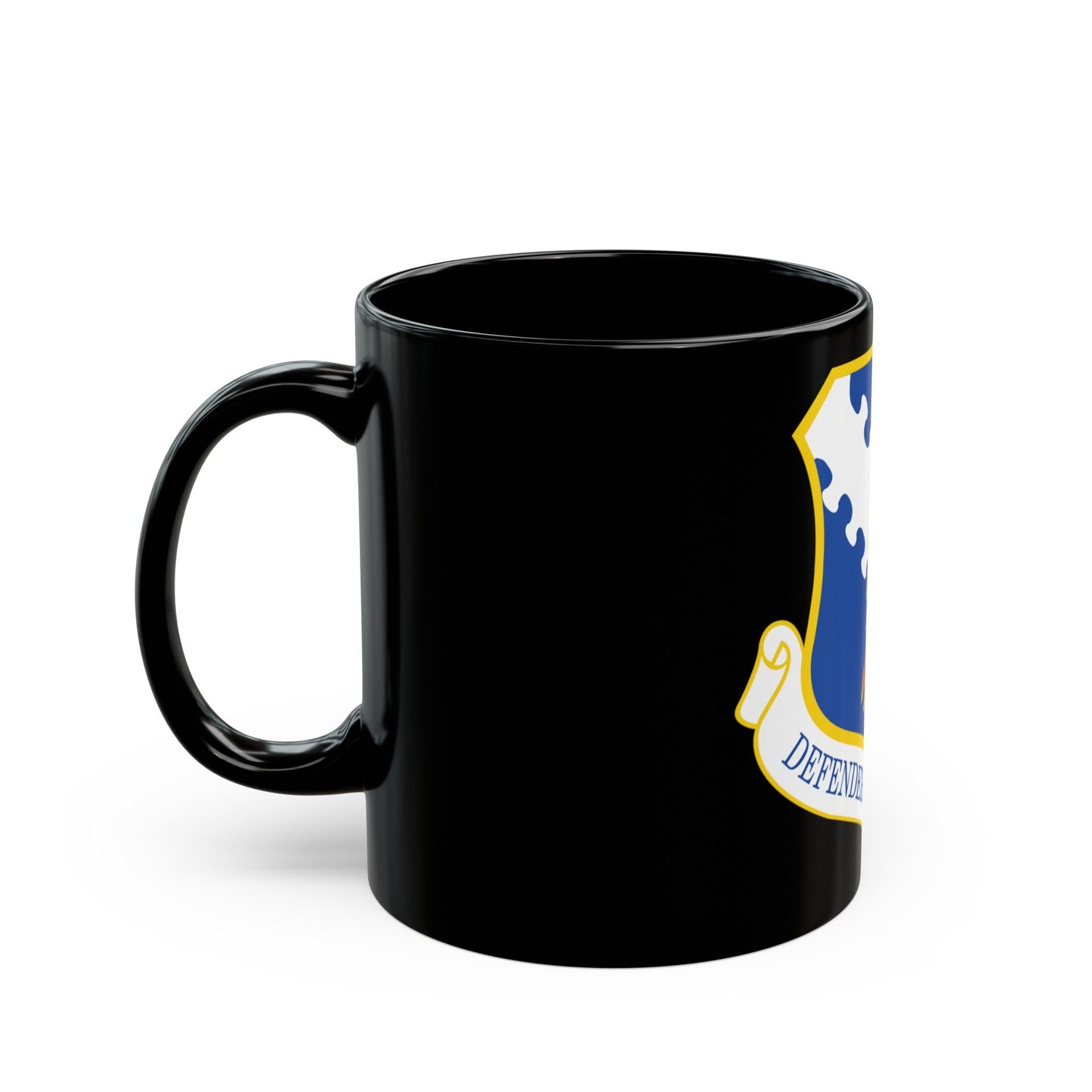 182d Airlift Wing insignia AFD 080128 056 (U.S. Air Force) Black Coffee Mug-The Sticker Space