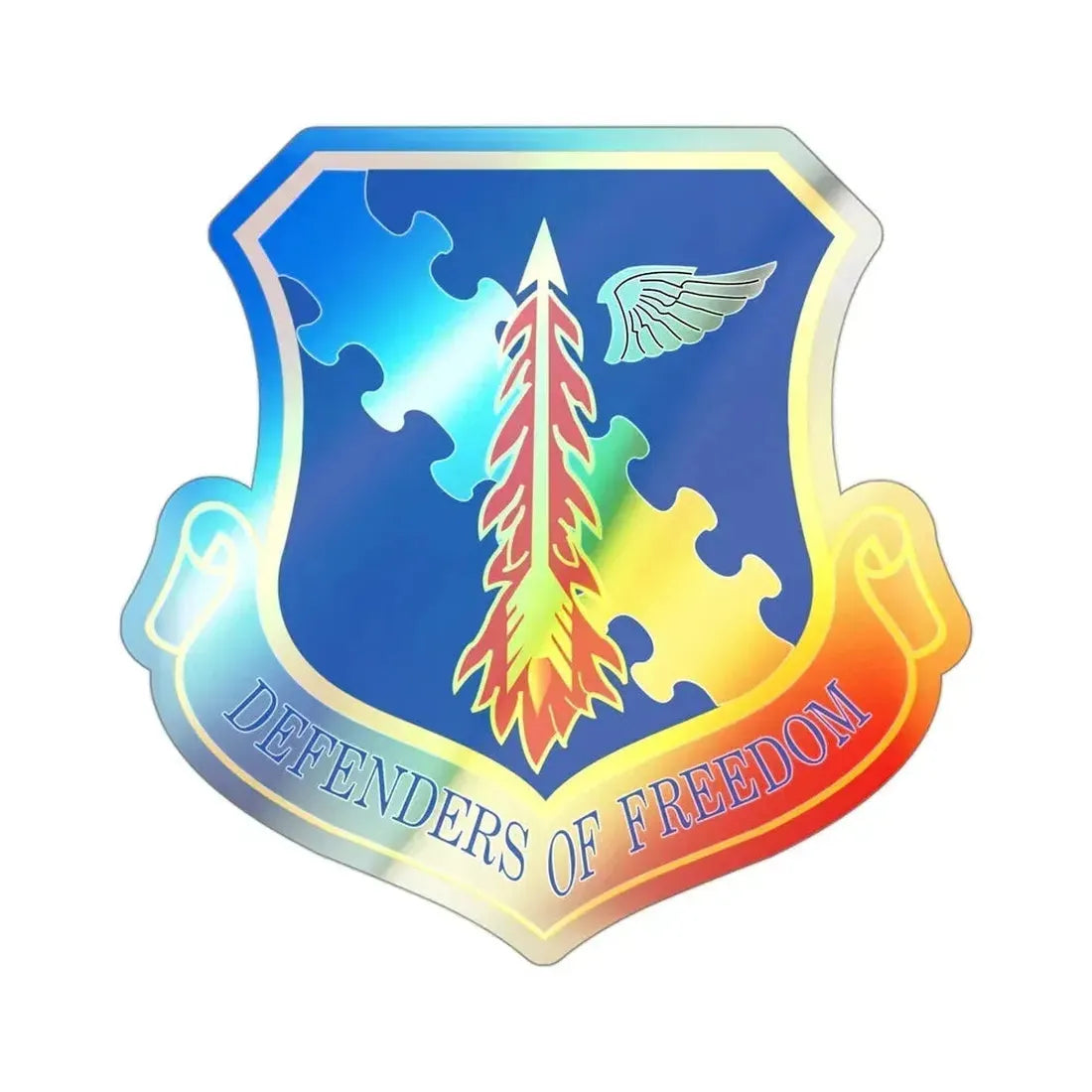 182d Airlift Wing (U.S. Air Force) Holographic STICKER Die-Cut Vinyl Decal - The Sticker Space