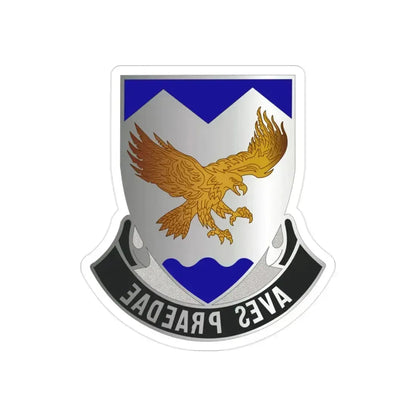 183 Aviation Regiment (U.S. Army) REVERSE PRINT Transparent Die-Cut STICKER 2 Inch Die-Cut Transparent - The Sticker Space