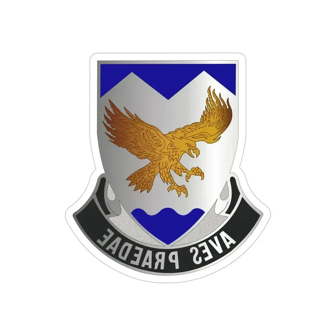 183 Aviation Regiment (U.S. Army) REVERSE PRINT Transparent Die-Cut STICKER 6 Inch Die-Cut Transparent - The Sticker Space