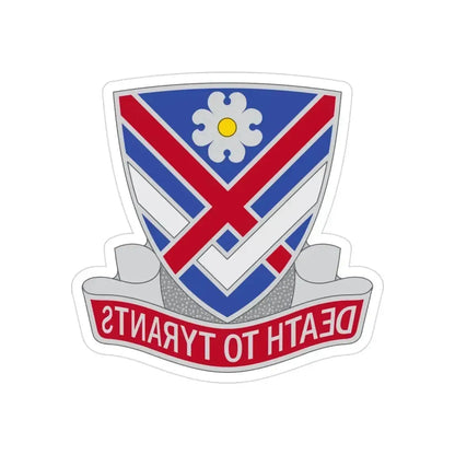 183 Cavalry Regiment (U.S. Army) REVERSE PRINT Transparent Die-Cut STICKER 3 Inch Die-Cut Transparent - The Sticker Space
