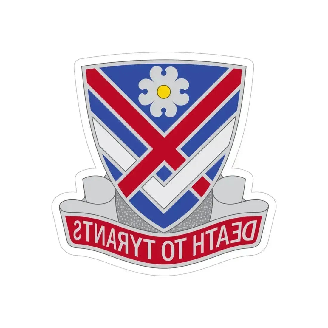 183 Cavalry Regiment (U.S. Army) REVERSE PRINT Transparent Die-Cut STICKER 6 Inch Die-Cut Transparent - The Sticker Space