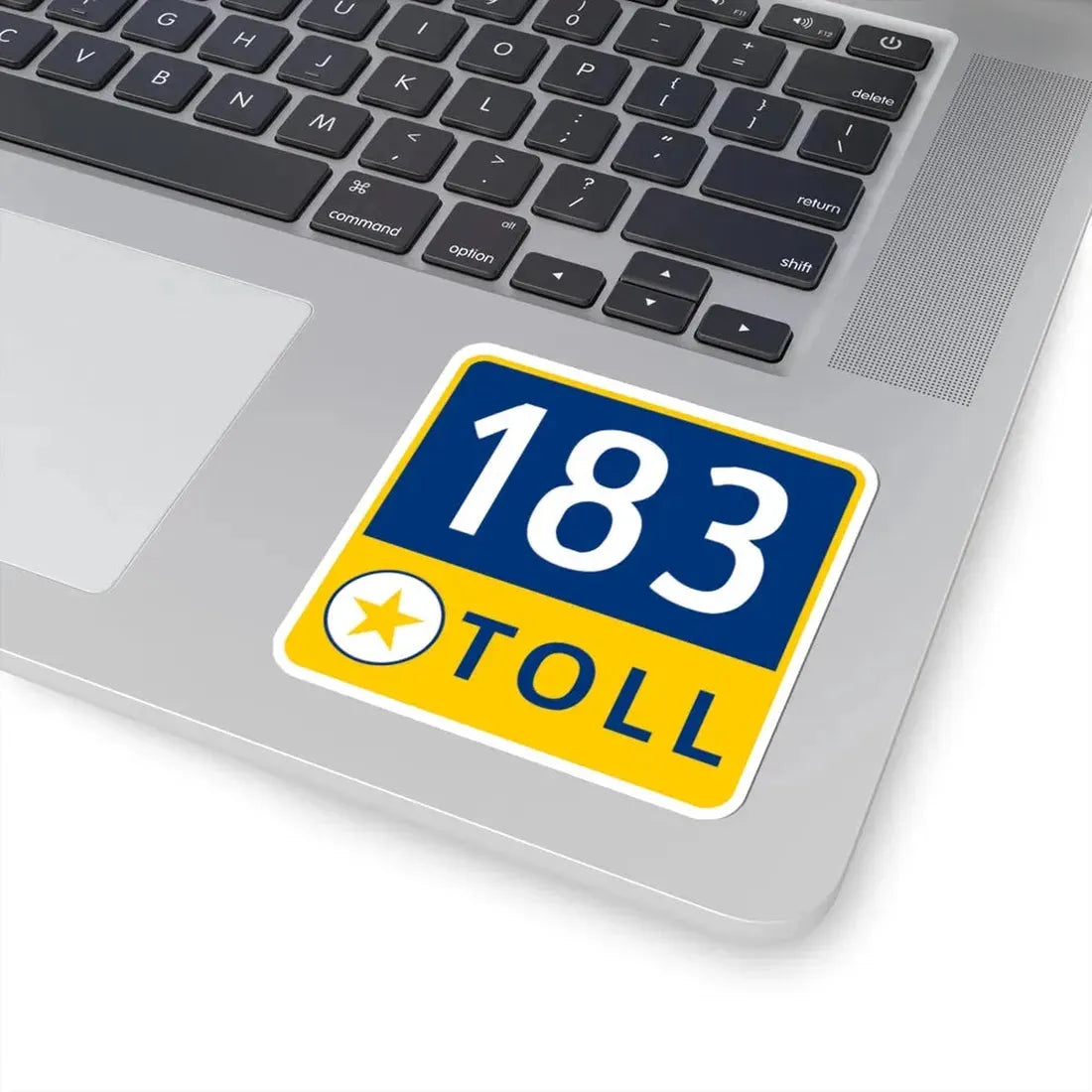 183 Toll Road free (Texas) (Road Sign) STICKER Vinyl Kiss-Cut Decal - The Sticker Space