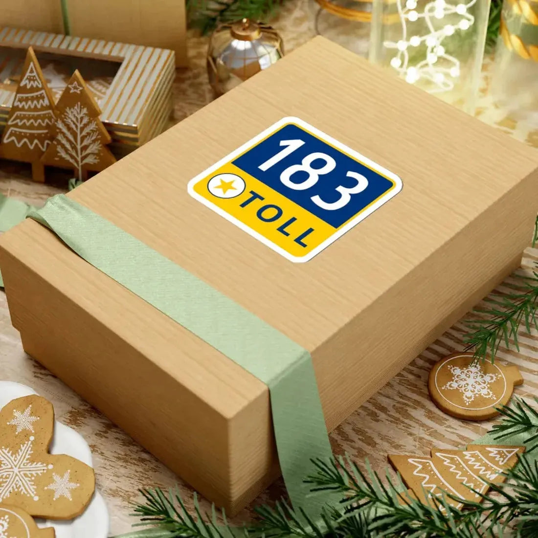 183 Toll Road free (Texas) (Road Sign) STICKER Vinyl Kiss-Cut Decal - The Sticker Space