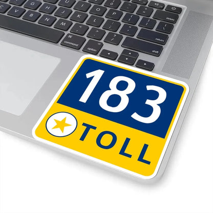 183 Toll Road free (Texas) (Road Sign) STICKER Vinyl Kiss-Cut Decal - The Sticker Space