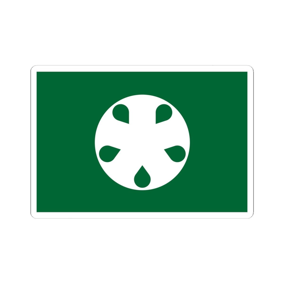 Flag of Ōishida Yamagata (Japan) STICKER Vinyl Kiss-Cut Decal