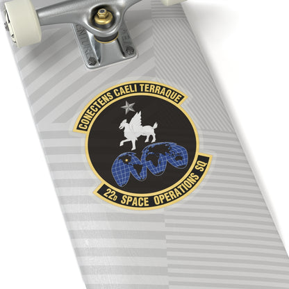 22d Space Operations Squadron (U.S. Air Force) STICKER Vinyl Kiss-Cut Decal