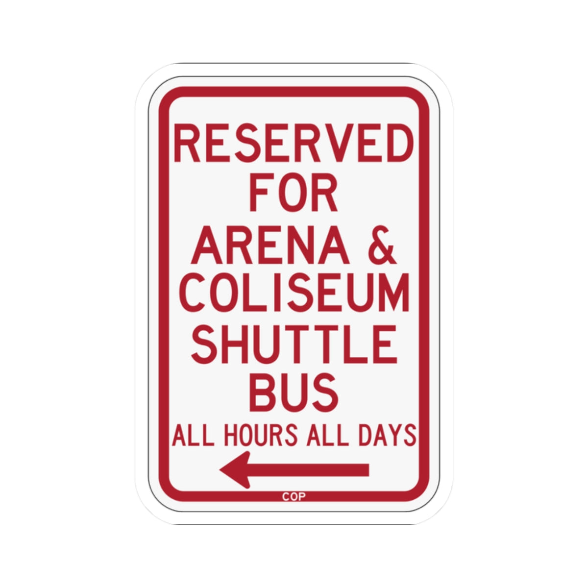 PBOT Road sign P4141 (Oregon) (Road Sign) STICKER Vinyl Kiss-Cut Decal