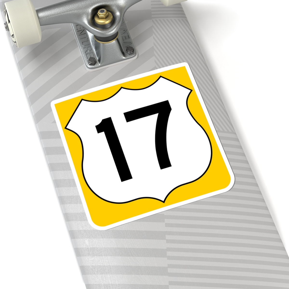 US 17 FL reversed (Florida) (Road Sign) STICKER Vinyl Kiss-Cut Decal