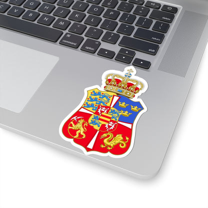 Armoiries Royaumes de Norvège Danemark et Suède 1460-1523 (Sweden) (Coat of Arms) STICKER Vinyl Kiss-Cut Decal