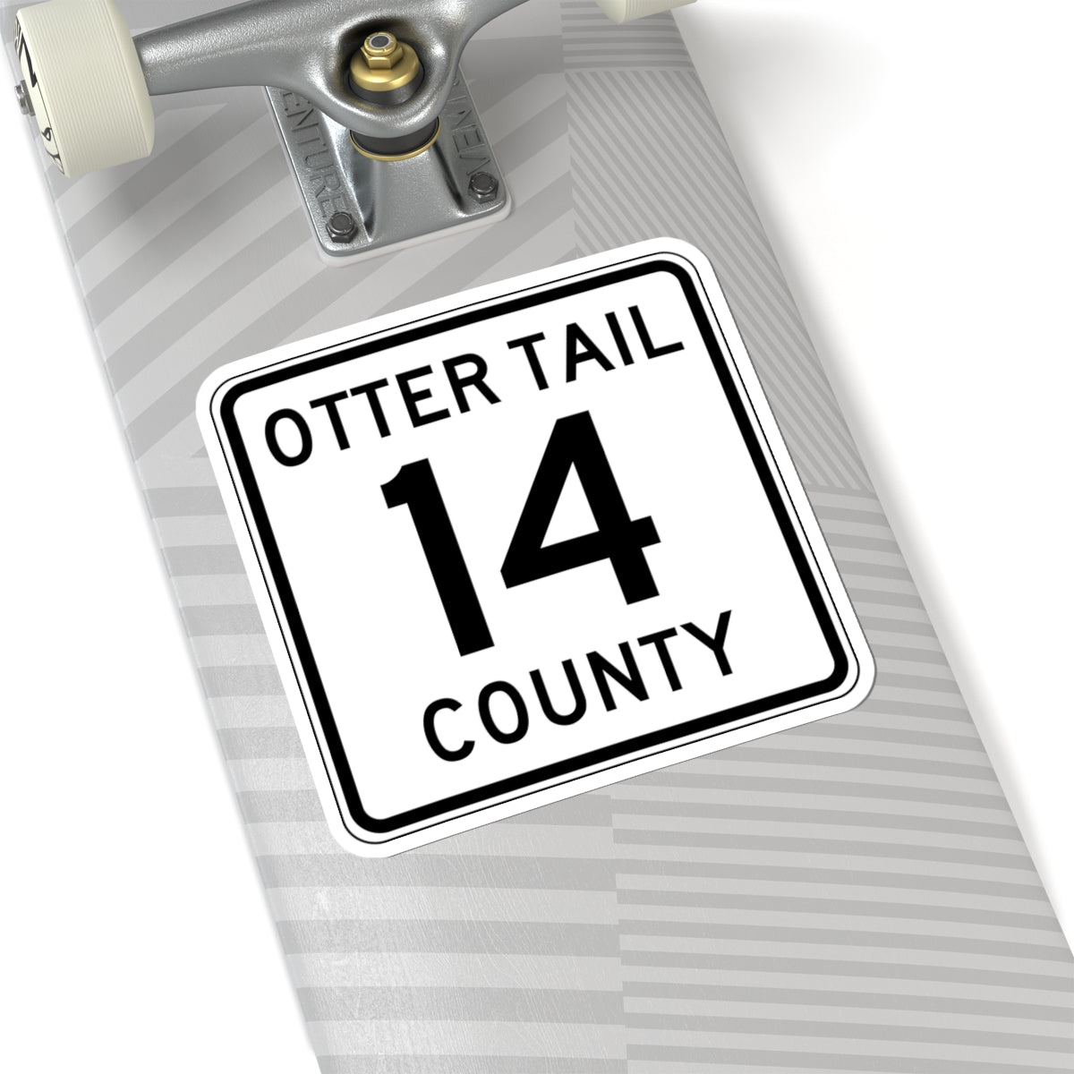 Otter Tail County Route 14 MN (Minnesota) (Road Sign) STICKER Vinyl Kiss-Cut Decal