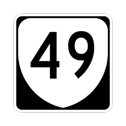 Virginia 49 (Virginia) (Road Sign) STICKER Vinyl Kiss-Cut Decal