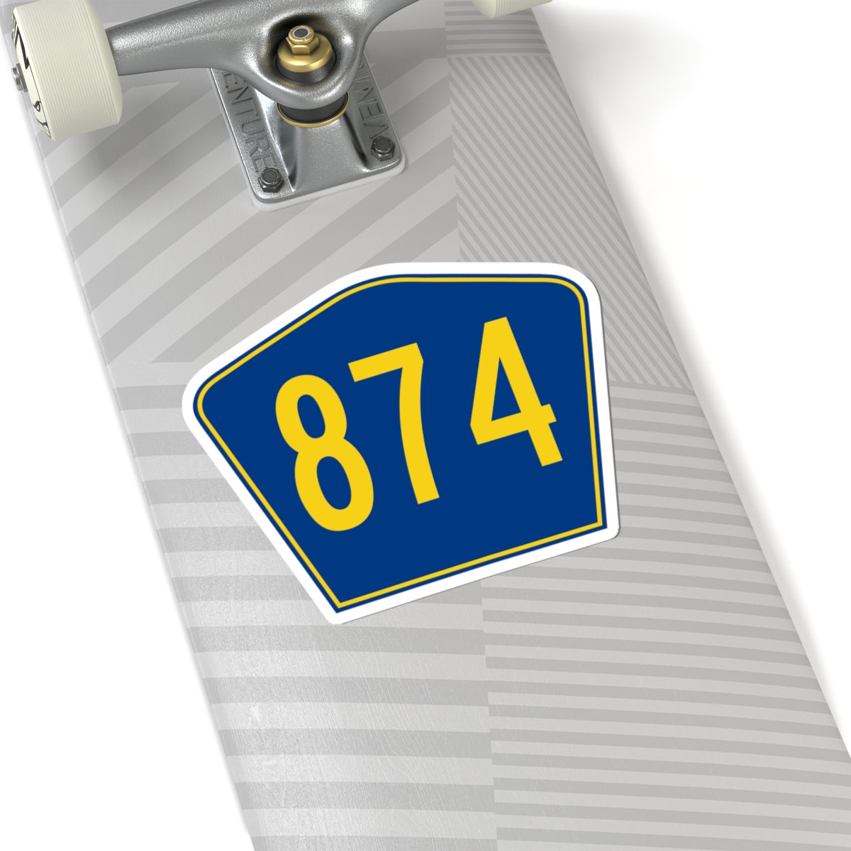 PR secondary 874 (Puerto Rico) (Road Sign) STICKER Vinyl Kiss-Cut Decal