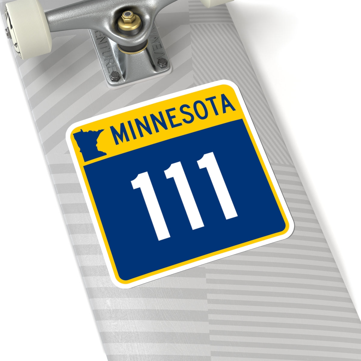 MN-111 (Minnesota) (Road Sign) STICKER Vinyl Kiss-Cut Decal