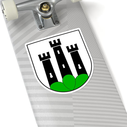 Susch wappen (Switzerland) (Coat of Arms) STICKER Vinyl Kiss-Cut Decal
