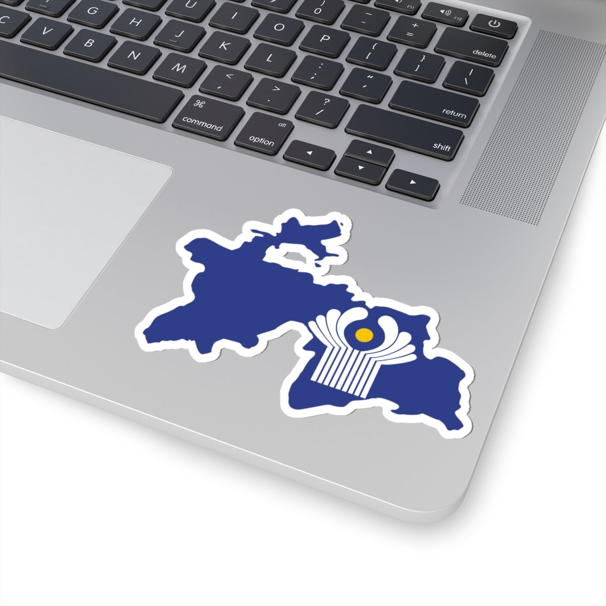 Flag-map of Tajikistan CIS (Tajikistan) STICKER Vinyl Kiss-Cut Decal