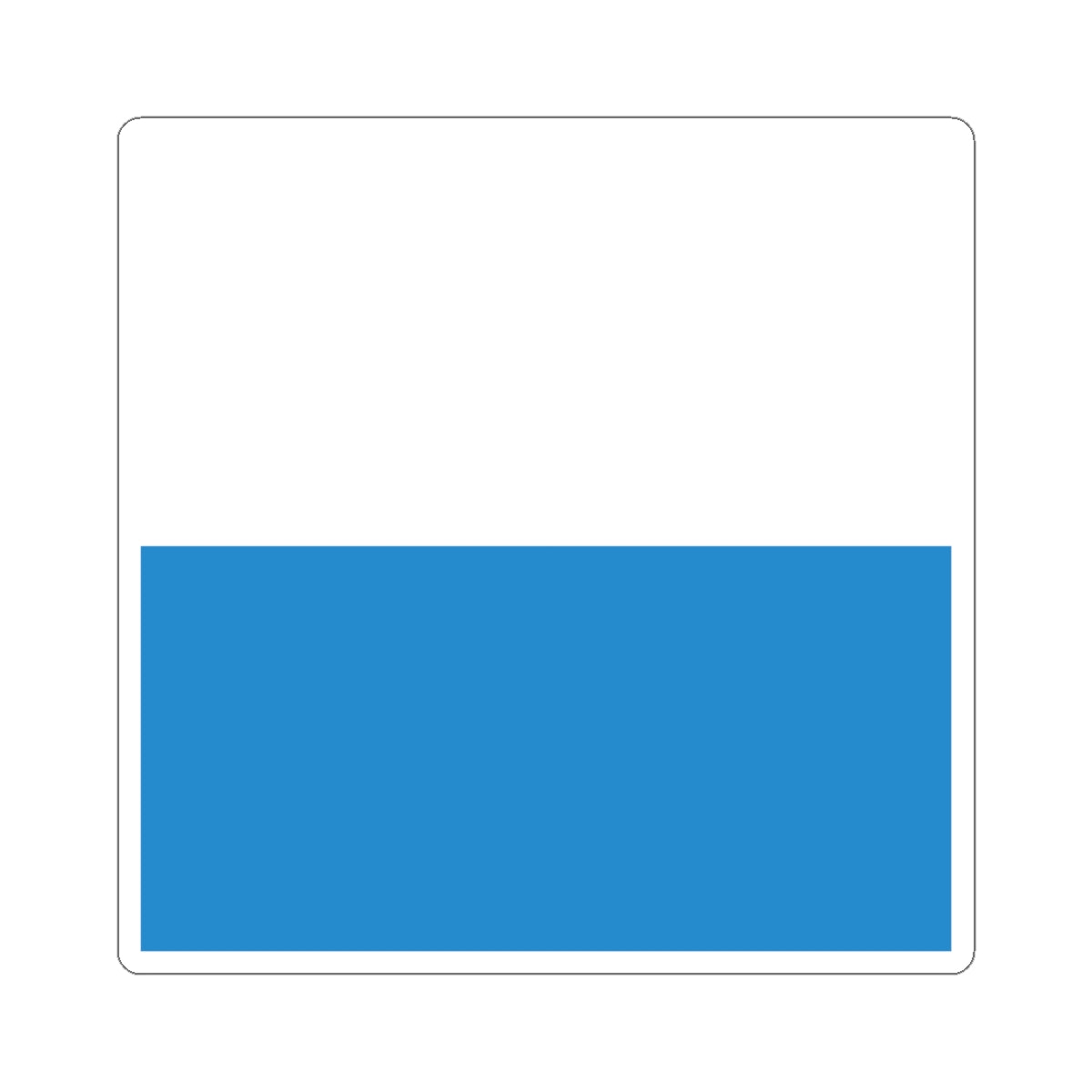 Flag of Canton of Lucerne (Switzerland) STICKER Vinyl Kiss-Cut Decal