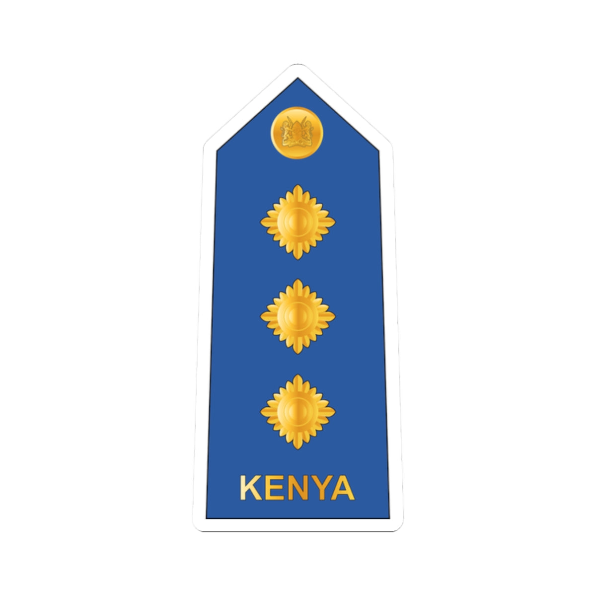 09. Kenyan Air Force CAPT (Kenya) (Military Rank) STICKER Vinyl Kiss-Cut Decal