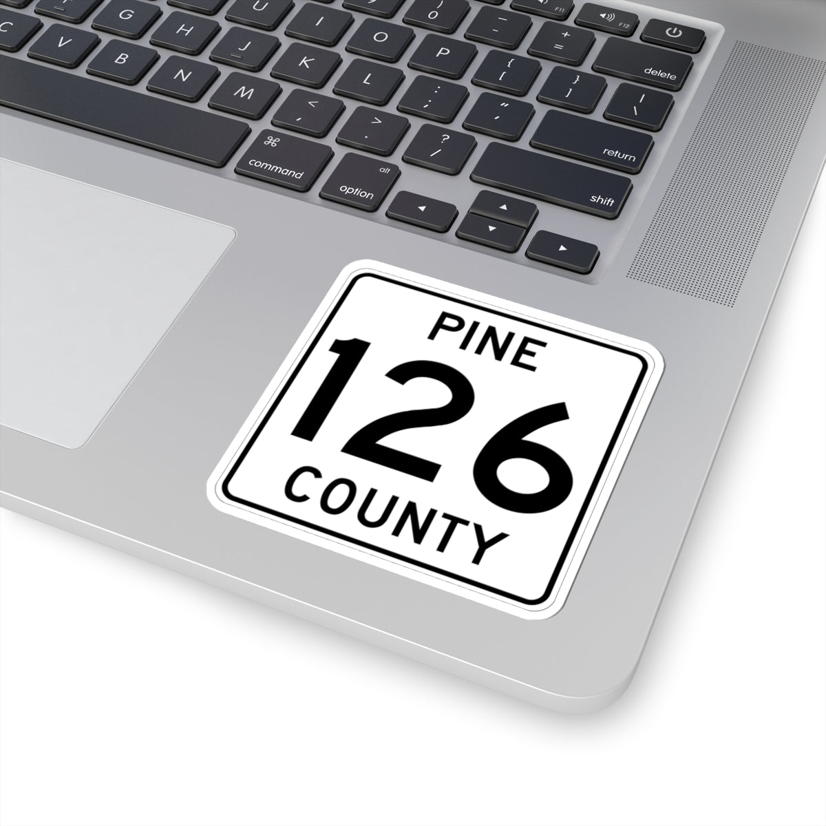 Pine County Route 126 MN (Minnesota) (Road Sign) STICKER Vinyl Kiss-Cut Decal