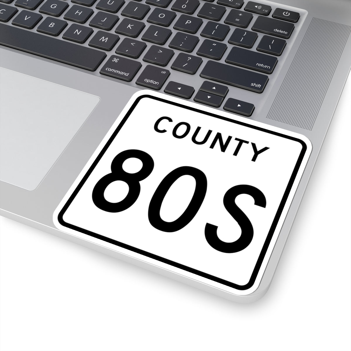 County 80S square (Minnesota) (Road Sign) STICKER Vinyl Kiss-Cut Decal