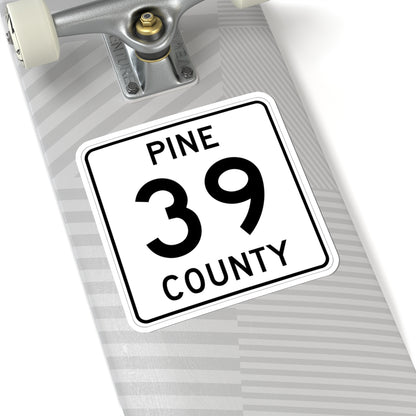 Pine County Route 39 MN (Minnesota) (Road Sign) STICKER Vinyl Kiss-Cut Decal