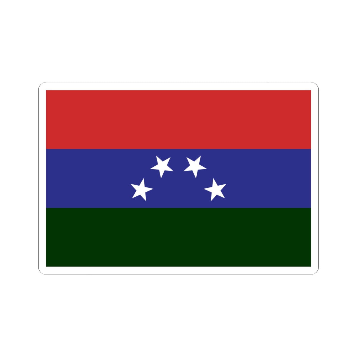 Flag of Pedraza Municipality Venezuela (Venezuela) STICKER Vinyl Kiss-Cut Decal