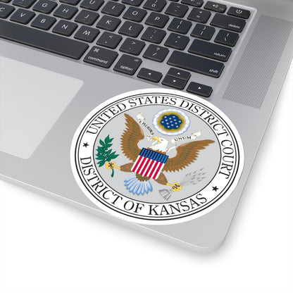 Seal of the United States District Court for the the District of Kansas - STICKER Vinyl Kiss-Cut Decal