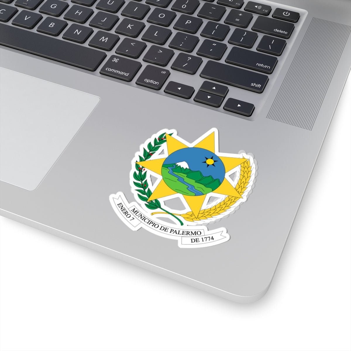Escudo de Palermo - Huila (Colombia) (Coat of Arms) STICKER Vinyl Kiss-Cut Decal
