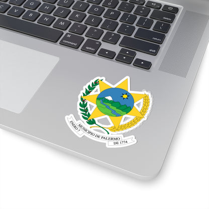 Escudo de Palermo - Huila (Colombia) (Coat of Arms) STICKER Vinyl Kiss-Cut Decal