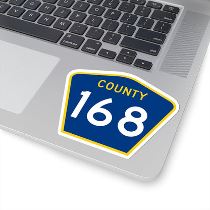 County 168 MN (Minnesota) (Road Sign) STICKER Vinyl Kiss-Cut Decal