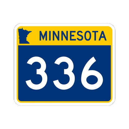 MN-336 wide (Minnesota) (Road Sign) STICKER Vinyl Kiss-Cut Decal