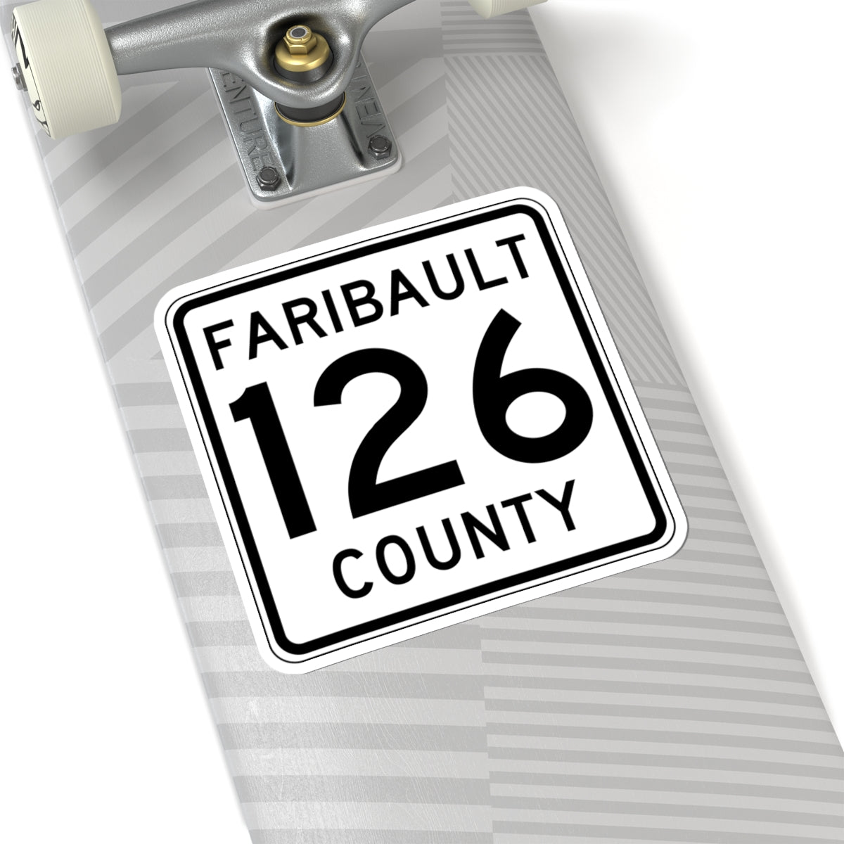 Faribault County Route 126 MN (Minnesota) (Road Sign) STICKER Vinyl Kiss-Cut Decal