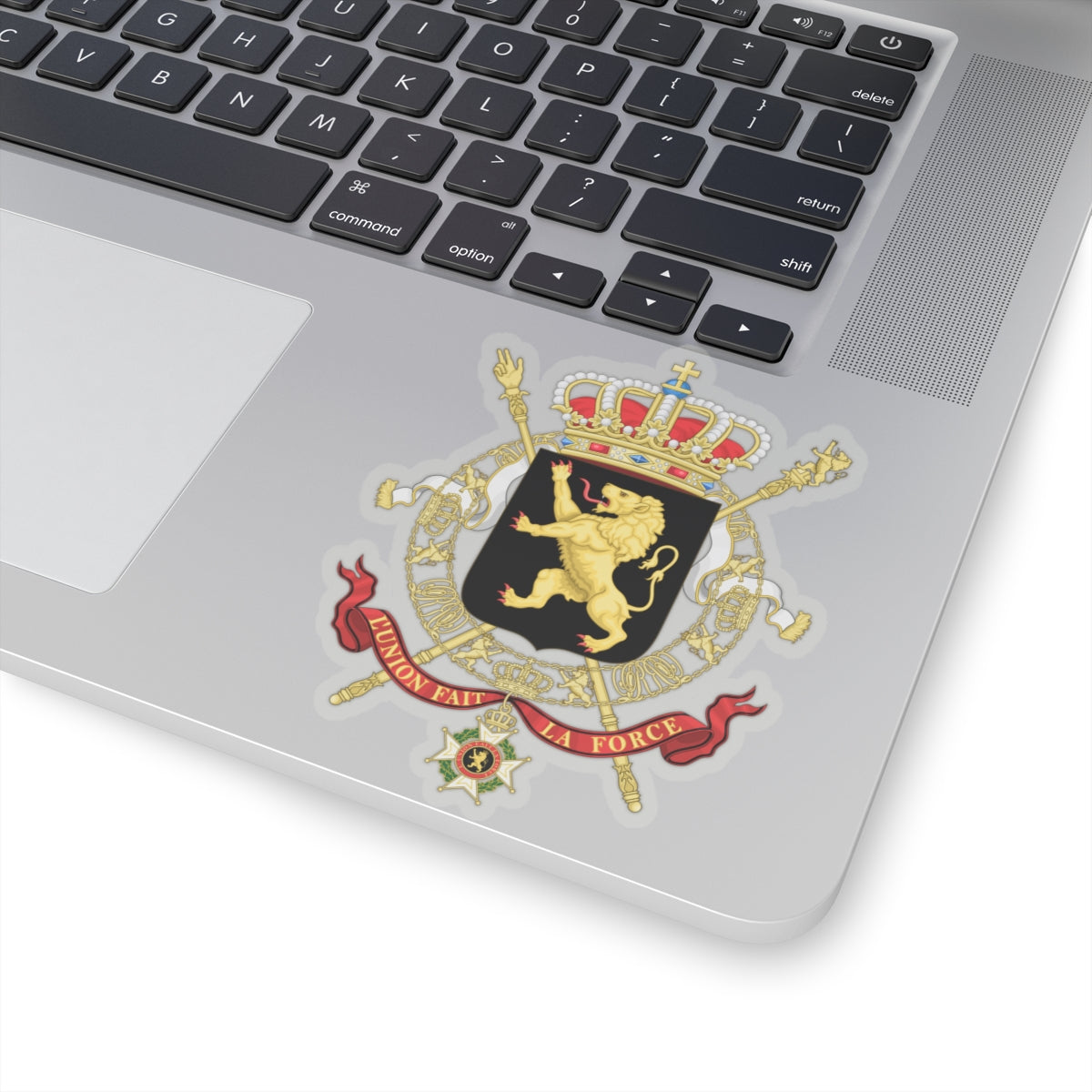 State Coat of Arms of Belgium - STICKER Vinyl Kiss-Cut Decal