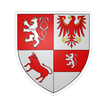 Armoiries Luxembourg-Goerlitz (Czech Republic) (Coat of Arms) STICKER Vinyl Kiss-Cut Decal