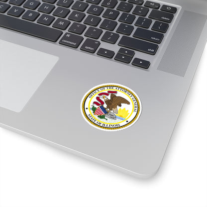 Seal of the Attorney General of Illinois - STICKER Vinyl Kiss-Cut Decal