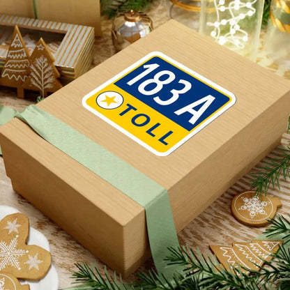 183A Toll Road free (Texas) (Road Sign) STICKER Vinyl Kiss-Cut Decal - The Sticker Space