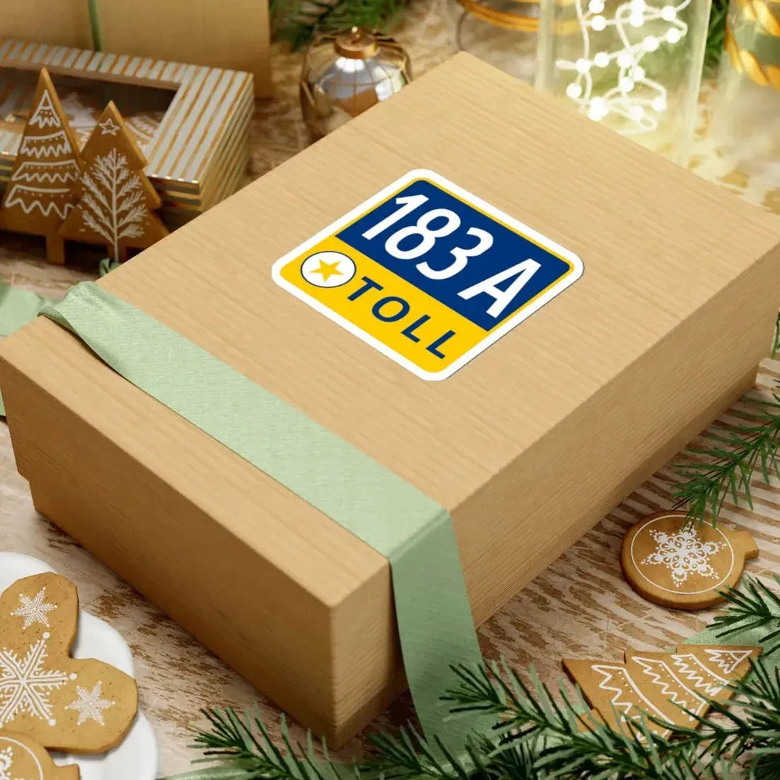 183A Toll Road free (Texas) (Road Sign) STICKER Vinyl Kiss-Cut Decal - The Sticker Space