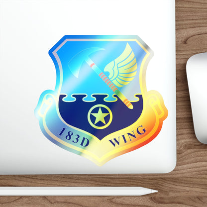183d Wing (U.S. Air Force) Holographic STICKER Die-Cut Vinyl Decal-The Sticker Space