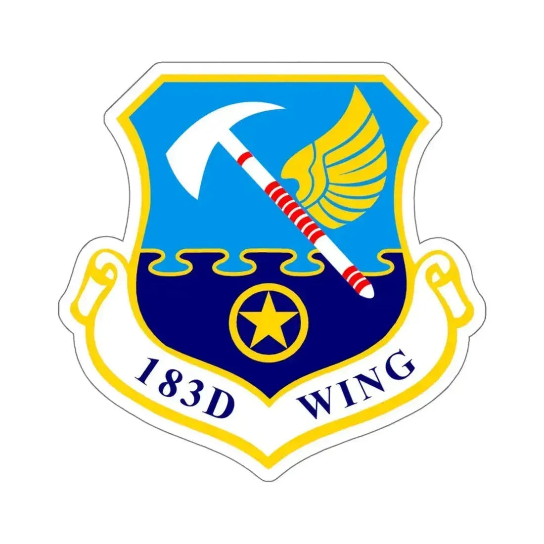 183d Wing (U.S. Air Force) STICKER Vinyl Die-Cut Decal 5 Inch - The Sticker Space