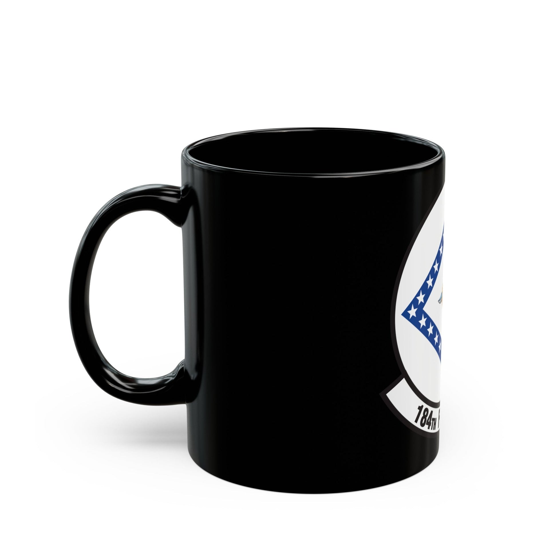 184 Fighter Squadron (U.S. Air Force) Black Coffee Mug-The Sticker Space