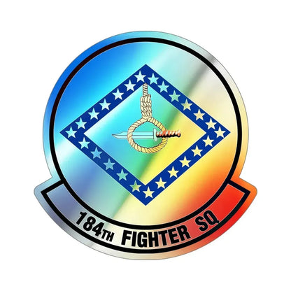 184 Fighter Squadron (U.S. Air Force) Holographic STICKER Die-Cut Vinyl Decal - The Sticker Space