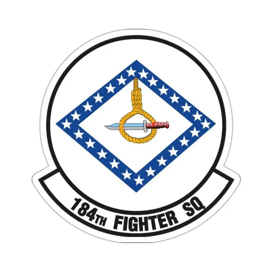 184 Fighter Squadron (U.S. Air Force) STICKER Vinyl Kiss-Cut Decal 2 Inch White - The Sticker Space