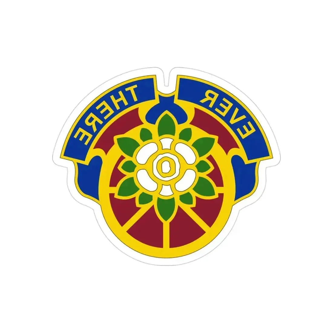 184 Sustainment Command 2 (U.S. Army) REVERSE PRINT Transparent Die-Cut STICKER 3 Inch Die-Cut Transparent - The Sticker Space