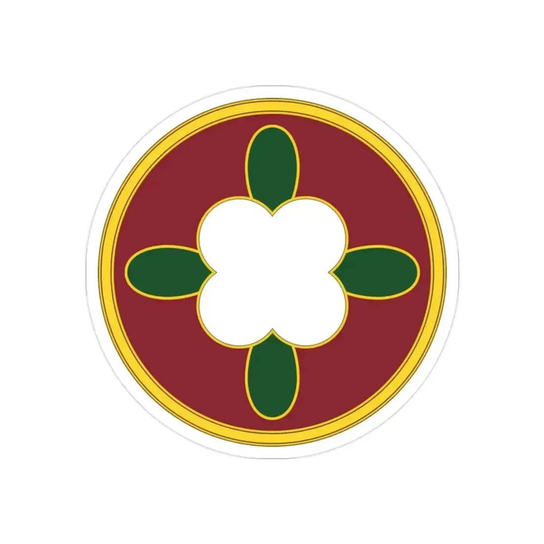 184 Sustainment Command 3 (U.S. Army) REVERSE PRINT Transparent Die-Cut STICKER 2 Inch Die-Cut Transparent - The Sticker Space