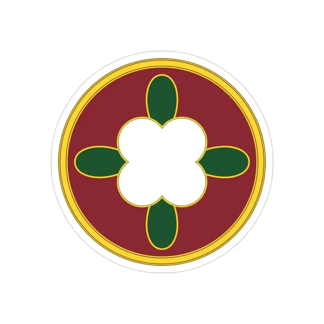 184 Sustainment Command 3 (U.S. Army) REVERSE PRINT Transparent Die-Cut STICKER 3 Inch Die-Cut Transparent - The Sticker Space