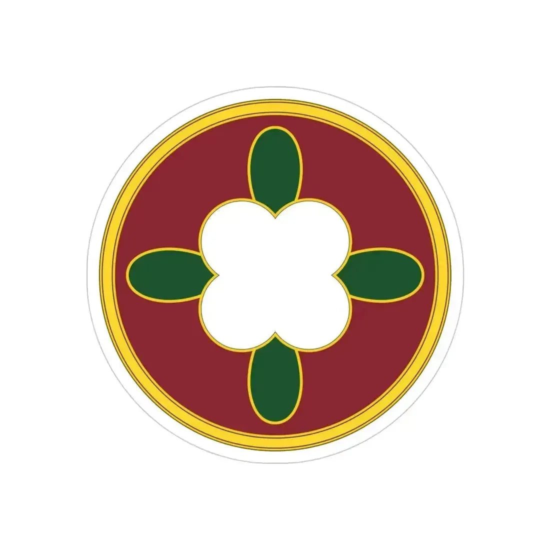 184 Sustainment Command 3 (U.S. Army) REVERSE PRINT Transparent Die-Cut STICKER 4 Inch Die-Cut Transparent - The Sticker Space