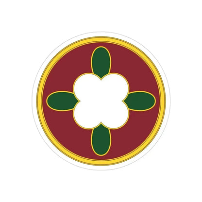 184 Sustainment Command 3 (U.S. Army) REVERSE PRINT Transparent Die-Cut STICKER 4 Inch Die-Cut Transparent - The Sticker Space