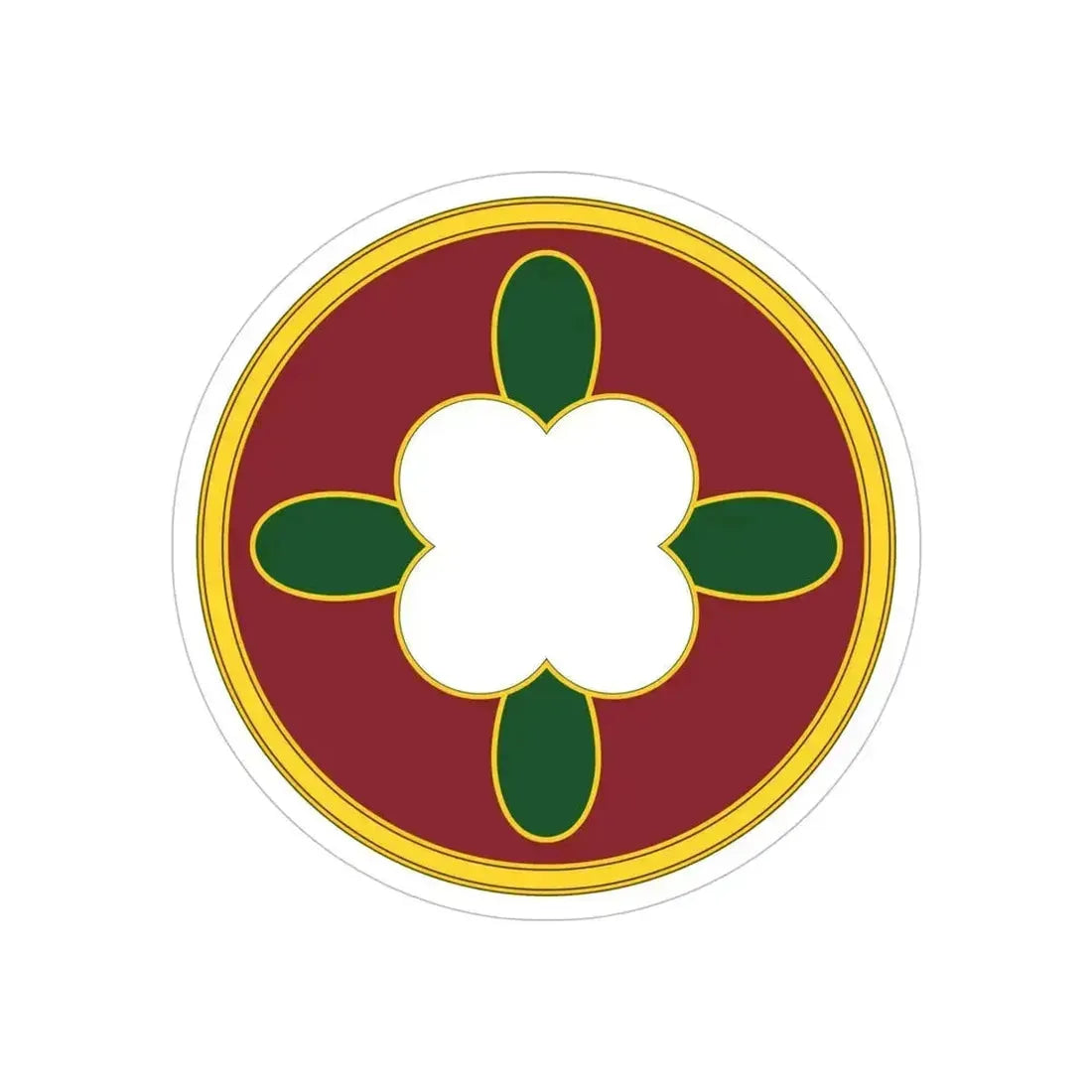 184 Sustainment Command 3 (U.S. Army) REVERSE PRINT Transparent Die-Cut STICKER 5 Inch Die-Cut Transparent - The Sticker Space