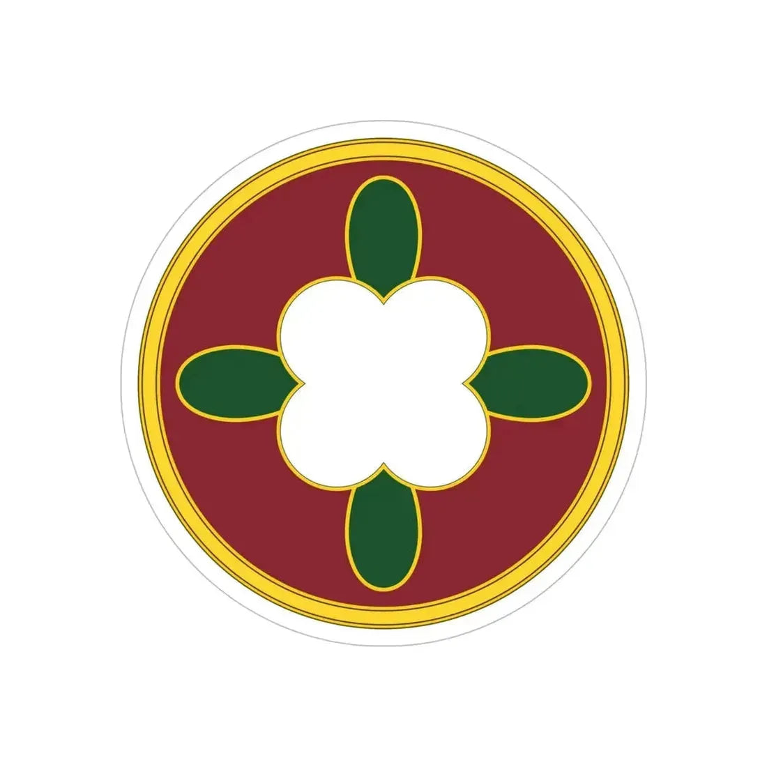 184 Sustainment Command 3 (U.S. Army) REVERSE PRINT Transparent Die-Cut STICKER - The Sticker Space