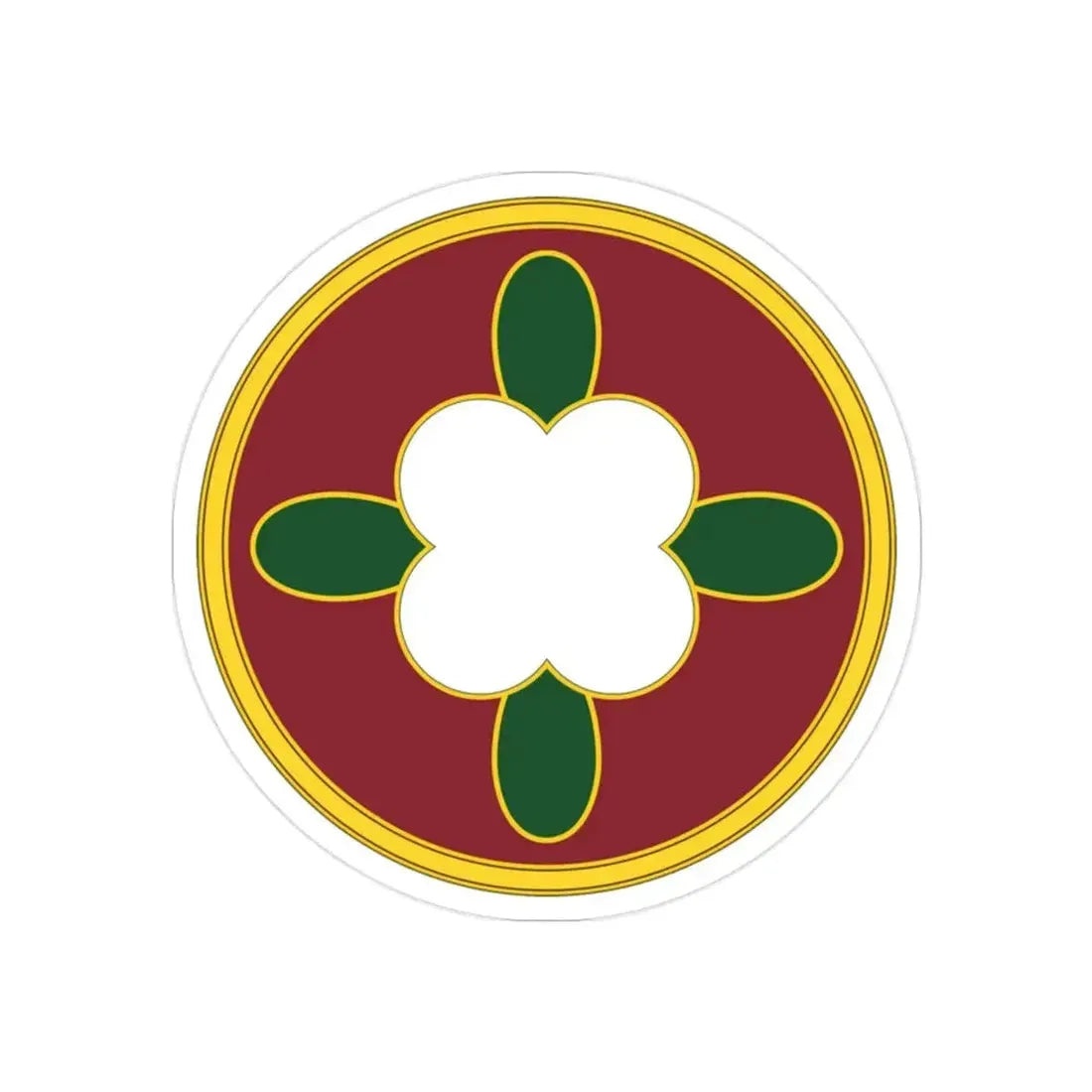 184 Sustainment Command 3 (U.S. Army) REVERSE PRINT Transparent Die-Cut STICKER - The Sticker Space